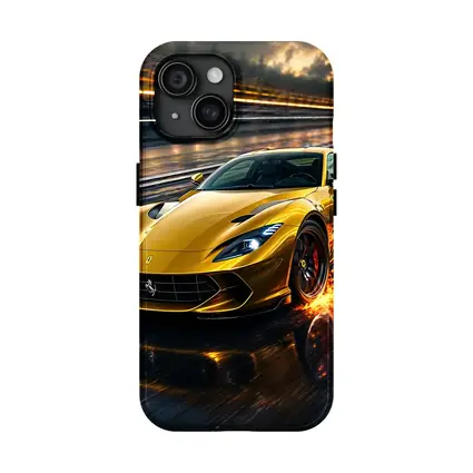 Ferrari 812 Superfast Yellow Racing Track Speed