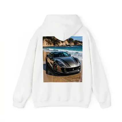 Ferrari 812 Superfast Dark Silver Beach Setting