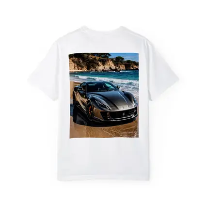 Ferrari 812 Superfast Dark Silver Beach Setting