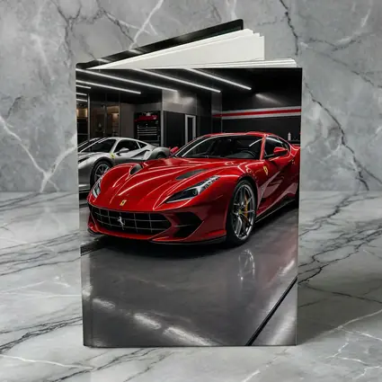 Ferrari 812 Superfast Red in Garage
