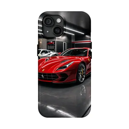 Ferrari 812 Superfast Red in Garage