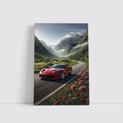 Ferrari 812 Superfast Mountain Valley Road