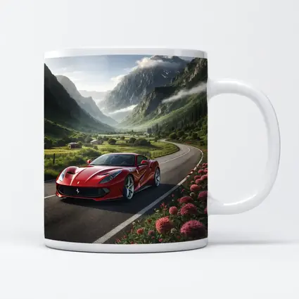 Ferrari 812 Superfast Mountain Valley Road