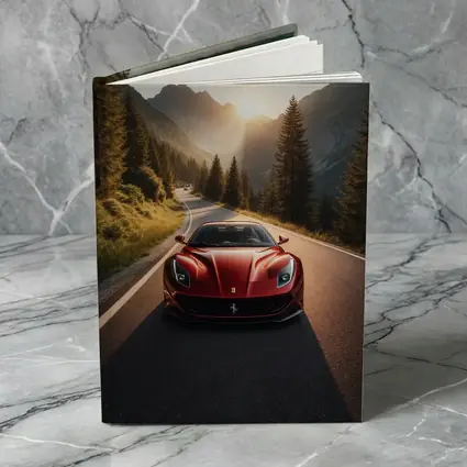 Ferrari 812 Superfast Mountain Road Sunset