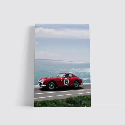 Ferrari Classic Race Car Coastal Road Drive