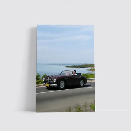 Classic Ferrari Convertible Coastal Road Drive