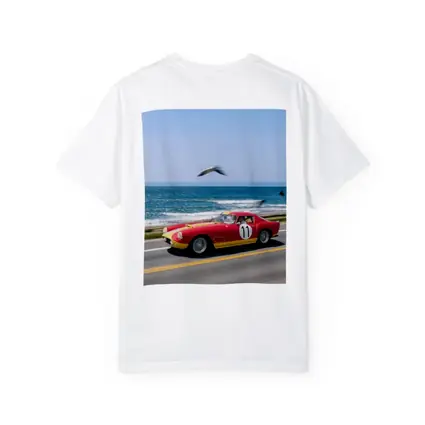Ferrari Racing Car Coastal Road Ocean Drive