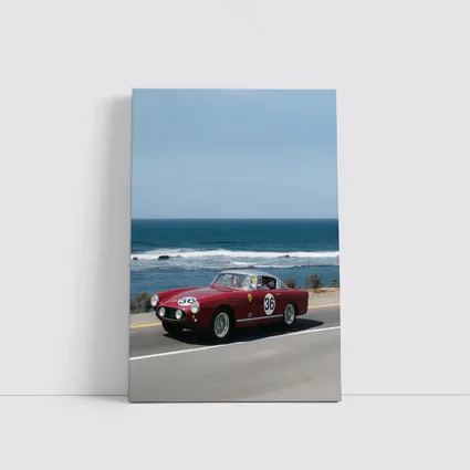 Ferrari Classic Race Car Coastal Road Drive