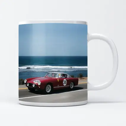Ferrari Classic Race Car Coastal Road Drive