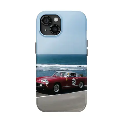 Ferrari Classic Race Car Coastal Road Drive