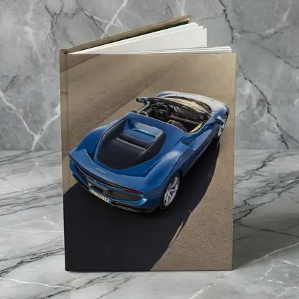 Ferrari Daytona SP3 Blue Open Road