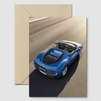 Ferrari Daytona SP3 Blue Open Road