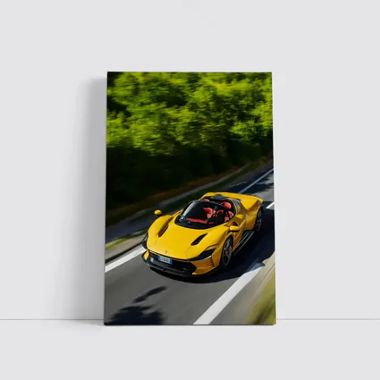 Ferrari Daytona SP3 Yellow Road Drive