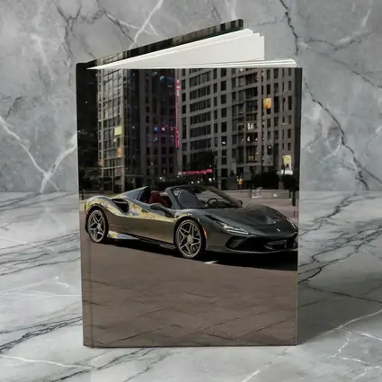 Ferrari F8 Spider City Night Skyline