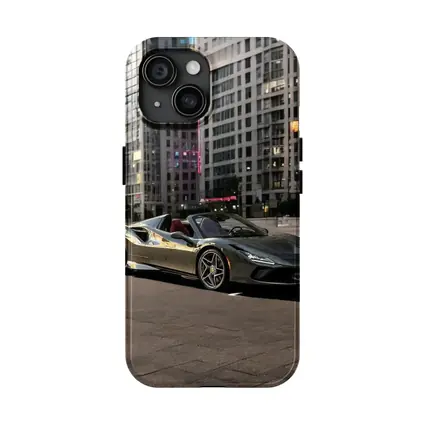 Ferrari F8 Spider City Night Skyline