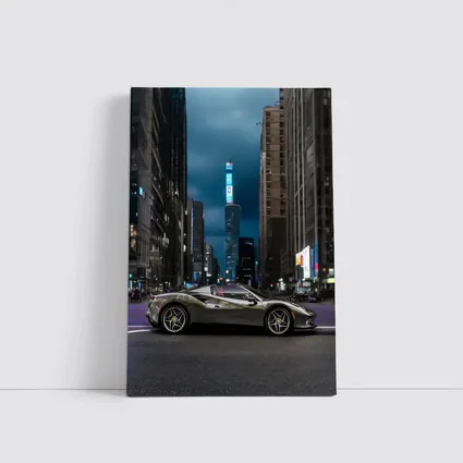 Ferrari F8 Spider City Night Street