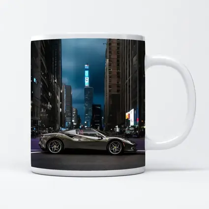 Ferrari F8 Spider City Night Street
