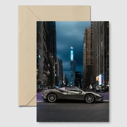 Ferrari F8 Spider City Night Street