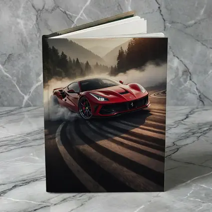Ferrari F8 Drifting Mountain Road Smoke