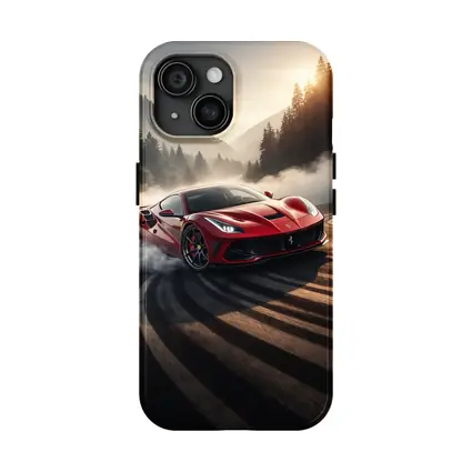 Ferrari F8 Drifting Mountain Road Smoke