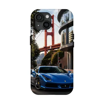 Ferrari F8 Blue Golden Gate Bridge