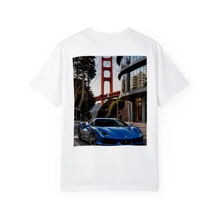 Ferrari F8 Blue Golden Gate Bridge