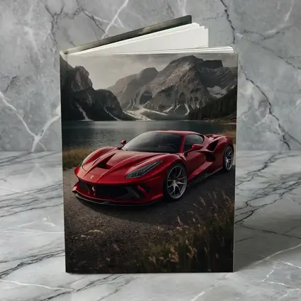 Ferrari F8 Red Supercar Mountain Lake