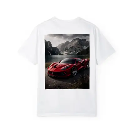 Ferrari F8 Red Supercar Mountain Lake