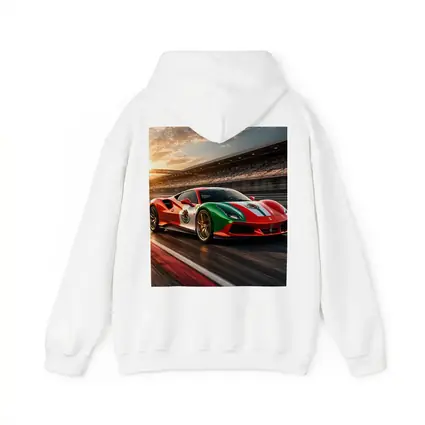 Ferrari 488 Mexico Flag Racing Track Sunset