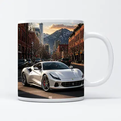 Ferrari F8 White City Mountain Street