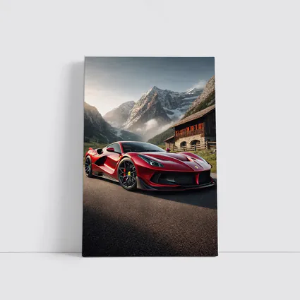 Ferrari F8 Red Mountain Alpine Road
