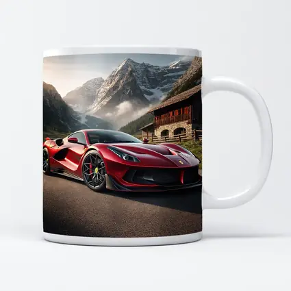 Ferrari F8 Red Mountain Alpine Road