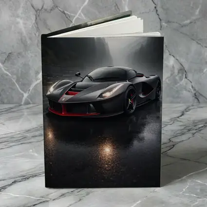Ferrari LaFerrari Black Rainy Mountain Road