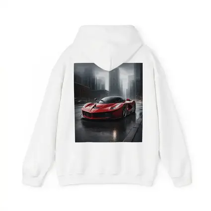Ferrari LaFerrari Red Supercar Rainy City