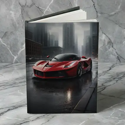 Ferrari LaFerrari Red Supercar Rainy City