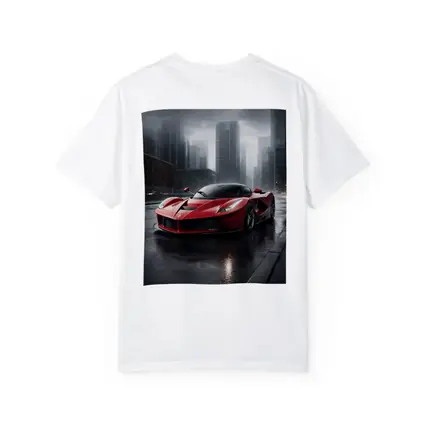 Ferrari LaFerrari Red Supercar Rainy City