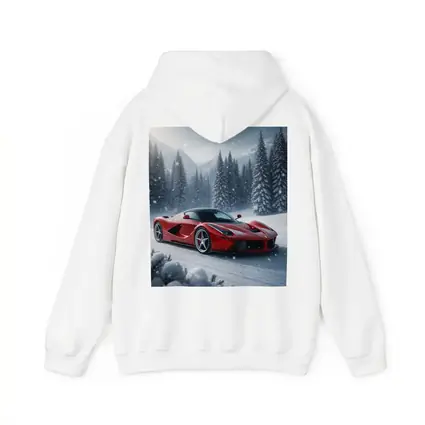 Ferrari LaFerrari Red Supercar Snowy Winter