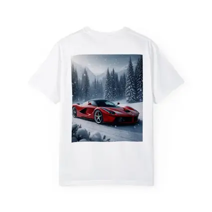 Ferrari LaFerrari Red Supercar Snowy Winter