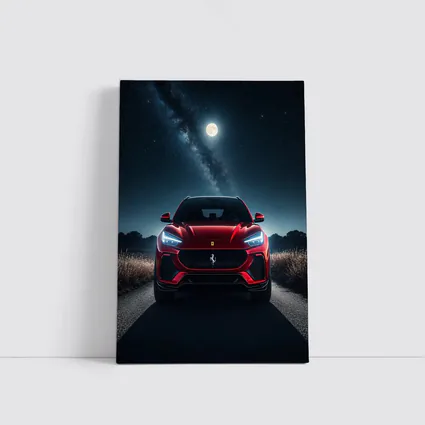 Ferrari Purosangue Red SUV Starry Night