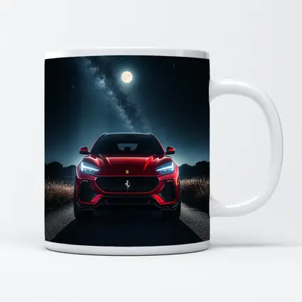 Ferrari Purosangue Red SUV Starry Night