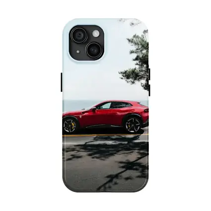 Ferrari Purosangue Red SUV Coastal Road