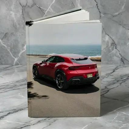 Ferrari Purosangue Red SUV Coastal Road