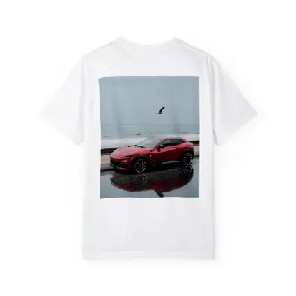 Ferrari Purosangue Red Wet Coastal Road