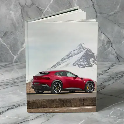 Ferrari Purosangue Red SUV Mountain Road