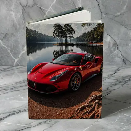 Ferrari 488 GTB Red Lakeside Forest