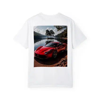 Ferrari 488 GTB Red Lakeside Forest
