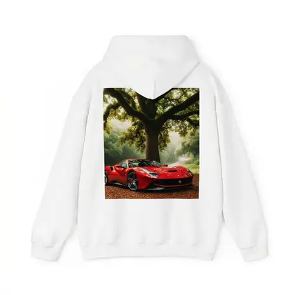 Ferrari Roma Red Supercar Forest Road