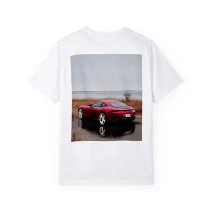 Ferrari Roma Red Coupe Lake Setting