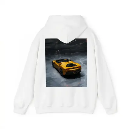 Ferrari SF90 Spider Yellow on Marble Floor
