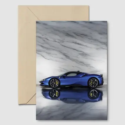 Ferrari SF90 Spider Blue Marble Studio